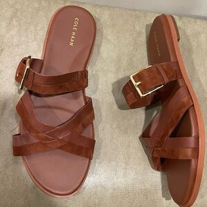 Cole Haan Women's Tan Leather Sandals